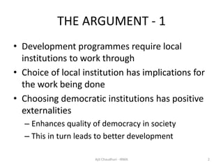 Ajit democratic decentralization | PDF