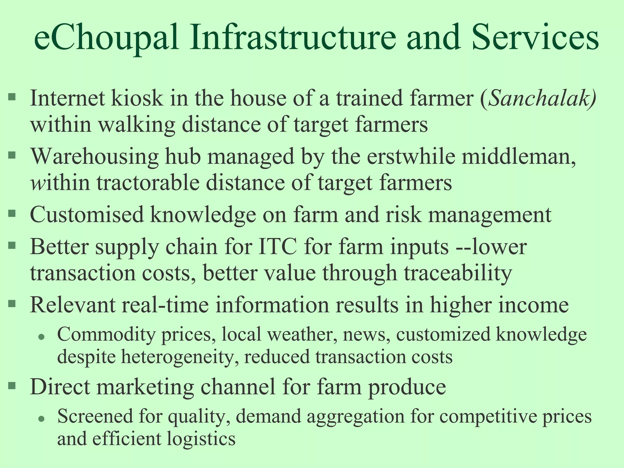 Most pilots have narrow objectives; are not multi function; attract few users and are often not viable.