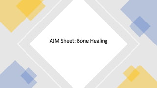 AJM Sheet: Bone Healing
 