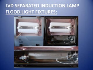 LVD SEPARATED INDUCTION LAMP
FLOOD LIGHT FIXTURES:
 