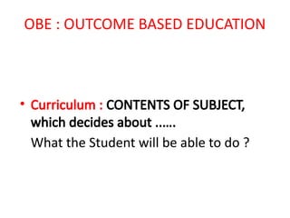 Outcome based education framework workflow | PPTX