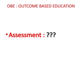Outcome based education framework workflow | PPTX