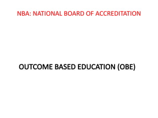 Outcome based education framework workflow | PPTX