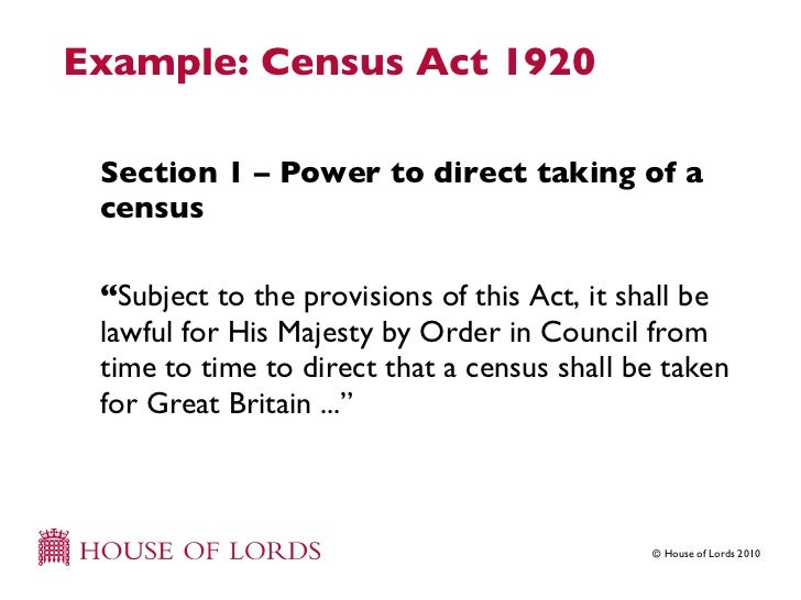 Understanding secondary legislation delivered 29 October 2010