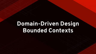 Domain-Driven Design
Bounded Contexts
 