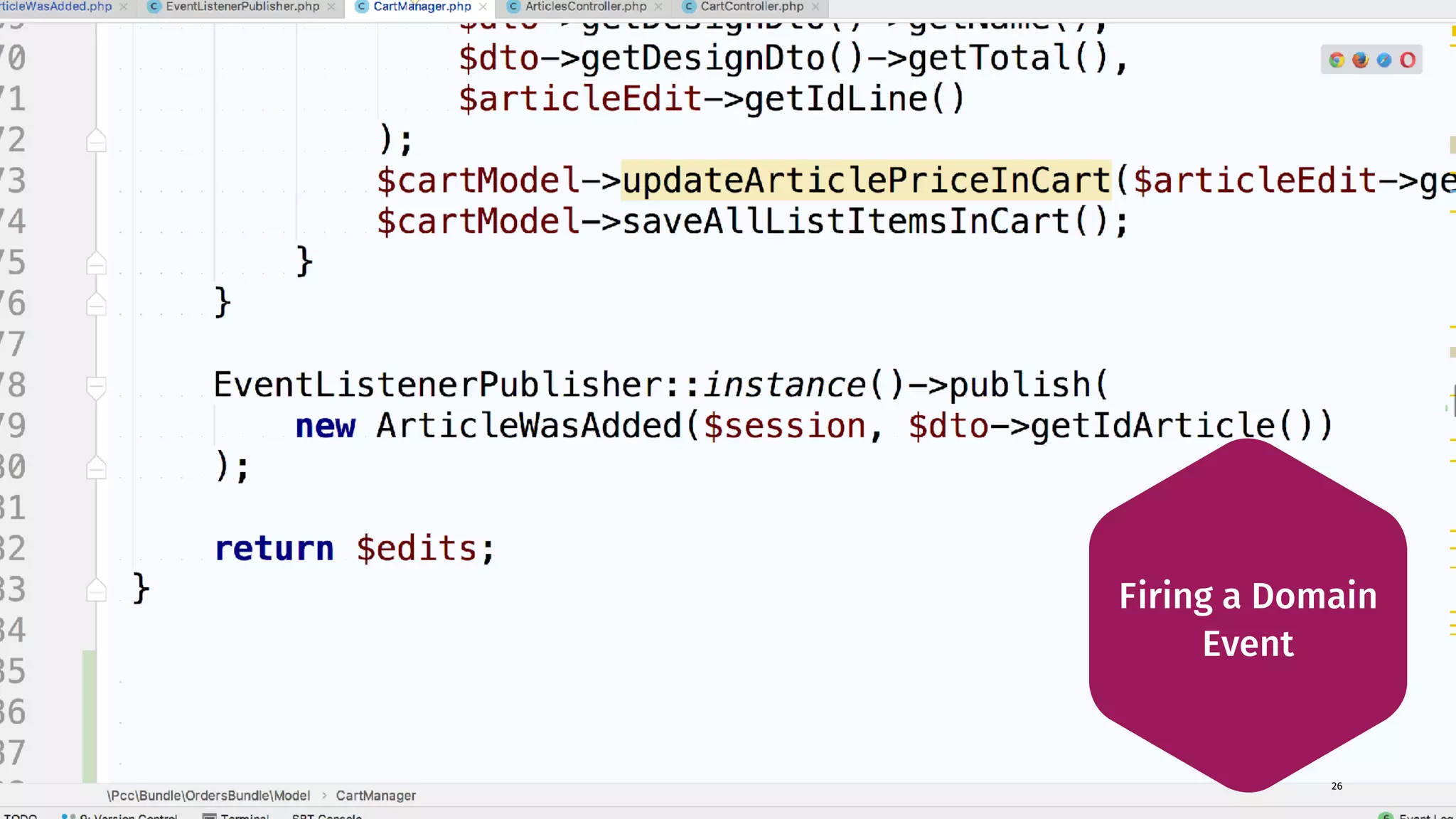 26 Firing a Domain Event 