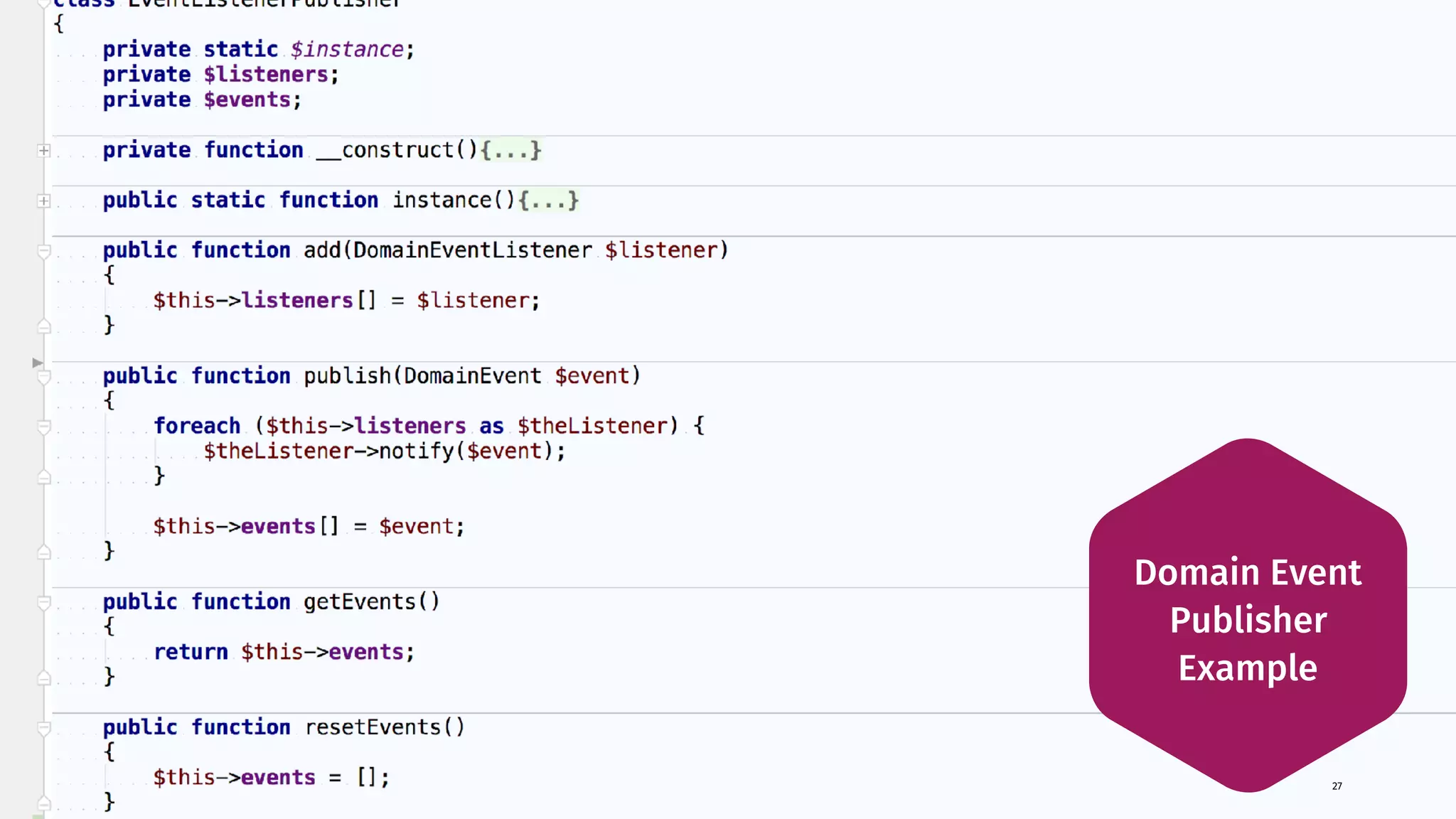 27 Domain Event Publisher Example 