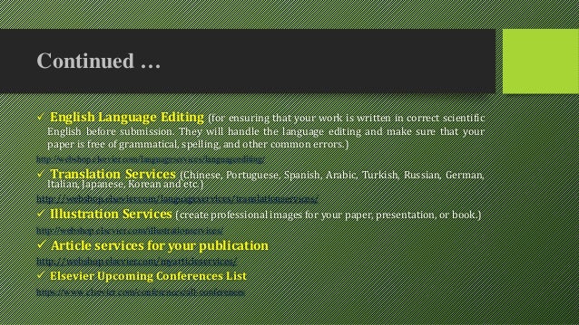 Elsevier proofreading service Elsevier proofreading service