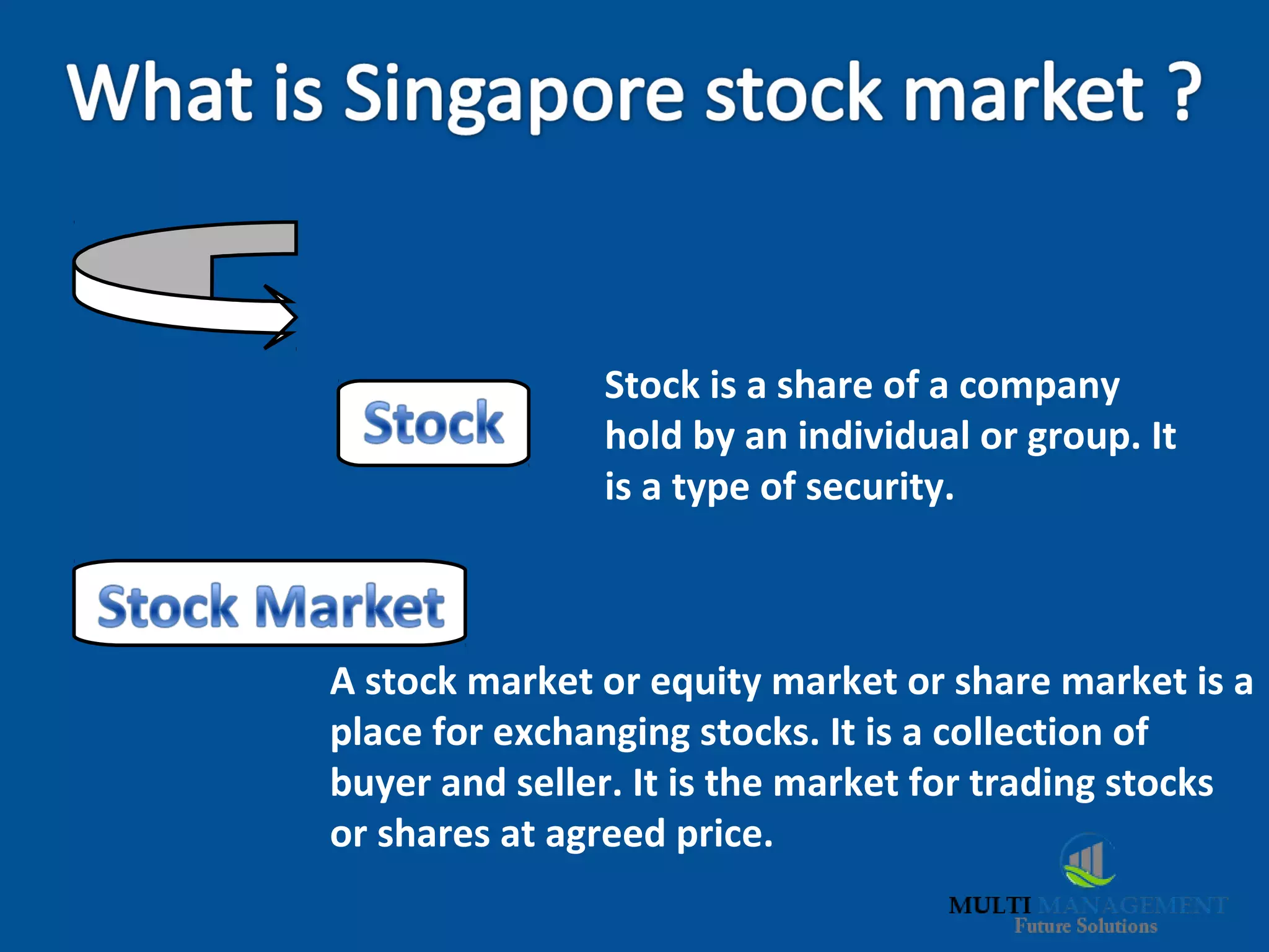 A journey to singapore stock market | PPT