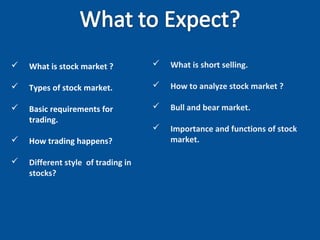 Stock Required A journey to stock market | PPT