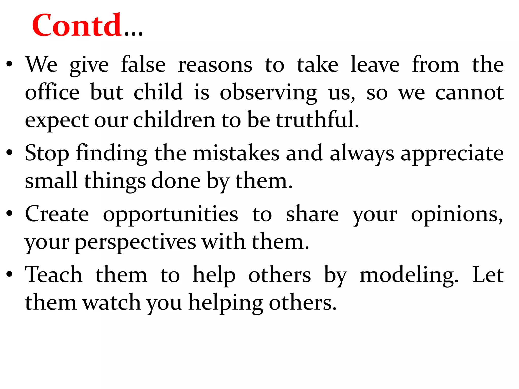 A journey towards effective parenting