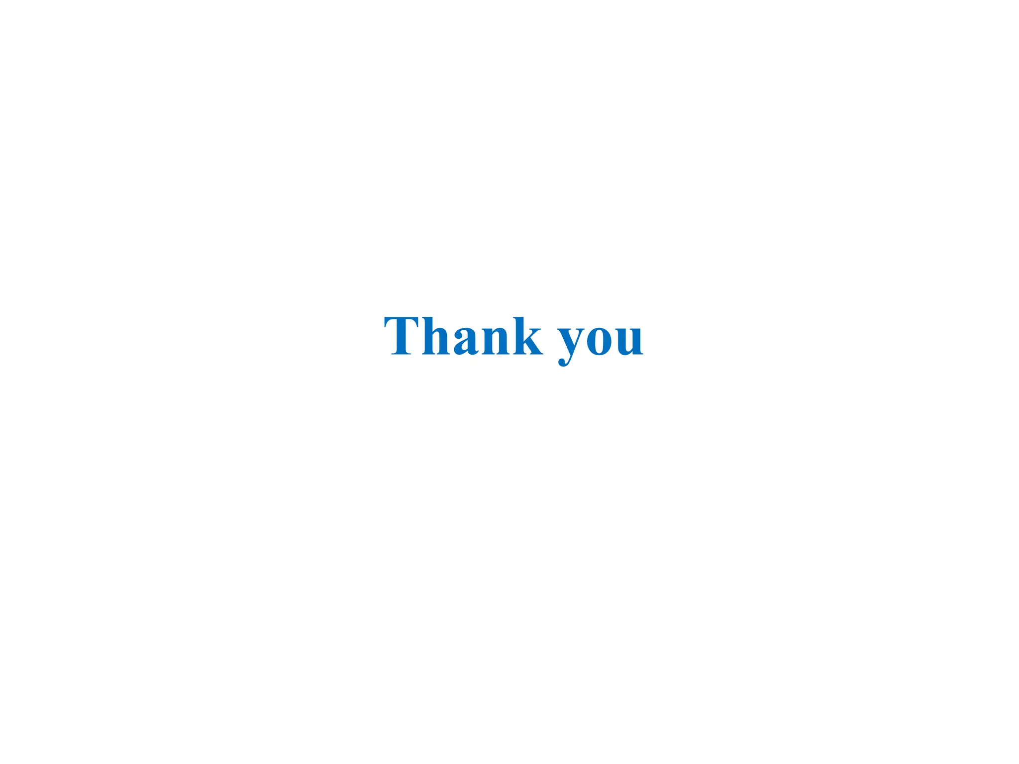 Thank you
 