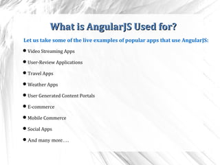 AngularJS – What, Why, Advantages and Disadvantages | PPT