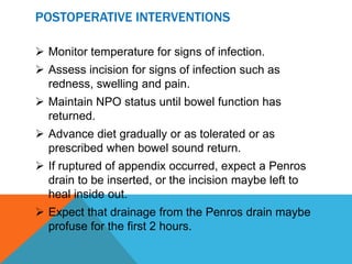 Appendicitis overview | PPTX