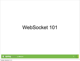 WebSocket 101




                5
 