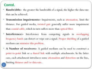 Chapter_3, introdution to data communication and transmission media | PPTX