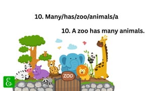 100 Solved Jumbled Sentences in English for Class 2 and Class 3 | PDF