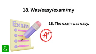 100 Solved Jumbled Sentences in English for Class 2 and Class 3 | PDF