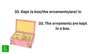 100 Solved Jumbled Sentences in English for Class 2 and Class 3 | PDF