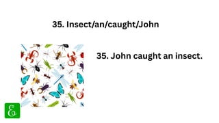 100 Solved Jumbled Sentences in English for Class 2 and Class 3 | PDF