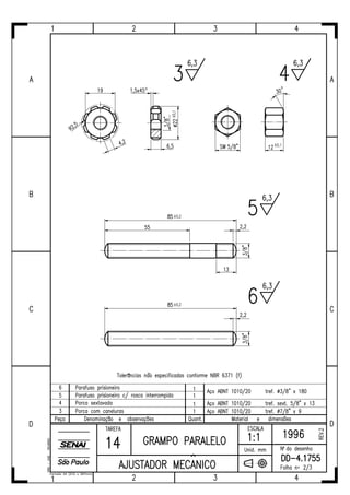 Ajustador mecânico tarefas