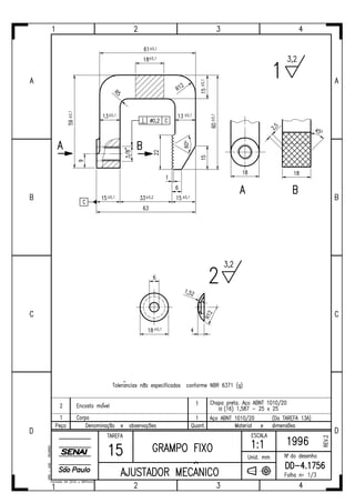 Ajustador mecânico tarefas