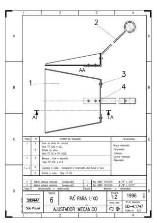 Ajustador mecânico tarefas