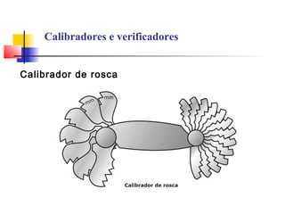 Calibradores e verificadores
Calibrador de rosca
 