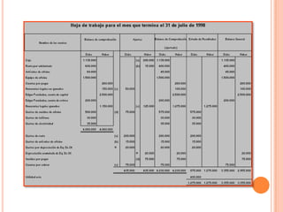 Ajustes de contabilidad...