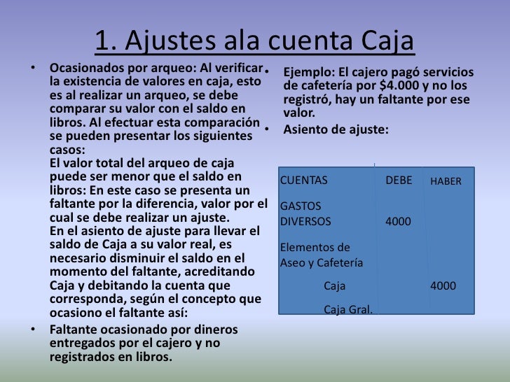 Ajustes contables