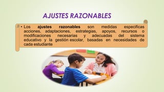 APOYOS EDUCATIVOS Y AJUSTES RAZONABLES PARA LA ACCESIBILIDAD DE LOS ...