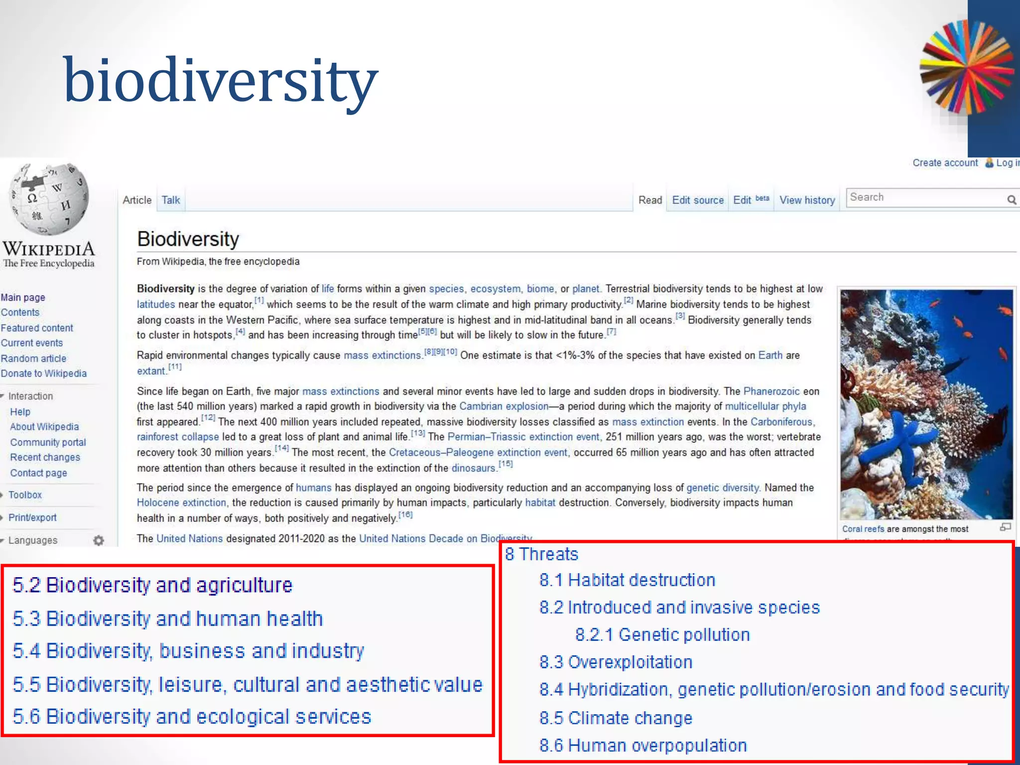 biodiversity
 