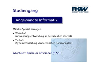 Fachhochschule der Wirtschaft