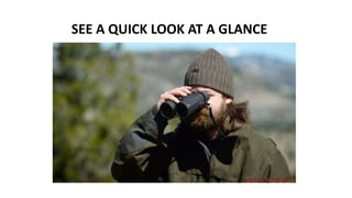 SEE A QUICK LOOK AT A GLANCE
 