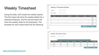 Using Google Sheets and Google Forms as a Timesheet Tracking App | PPTX