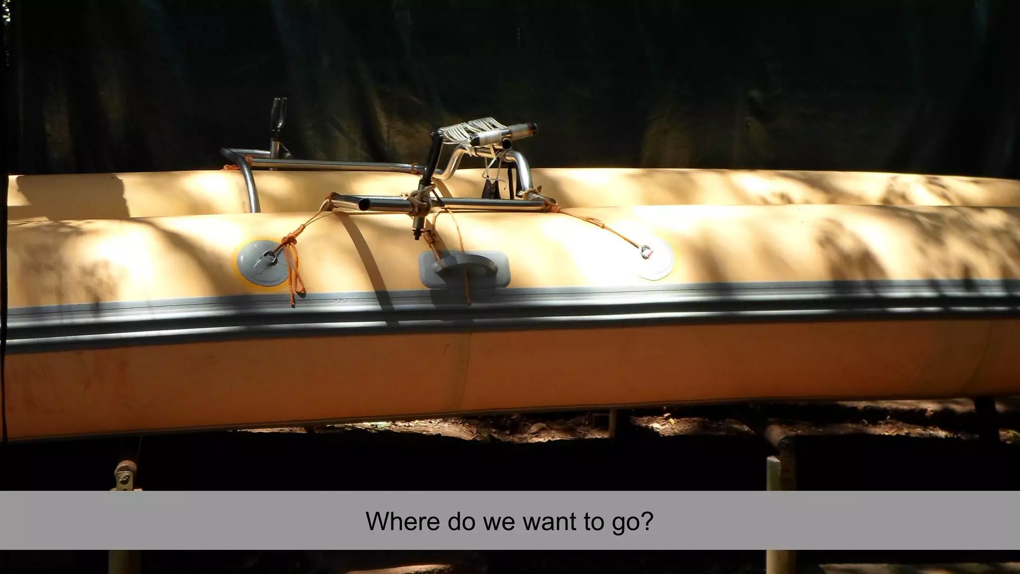 Where do we want to go?
 