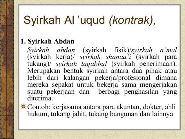 Akad Musyarakah Akuntansi Keuangan Syariah
