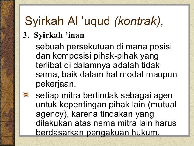 Akad musyarakah akuntansi keuangan syariah