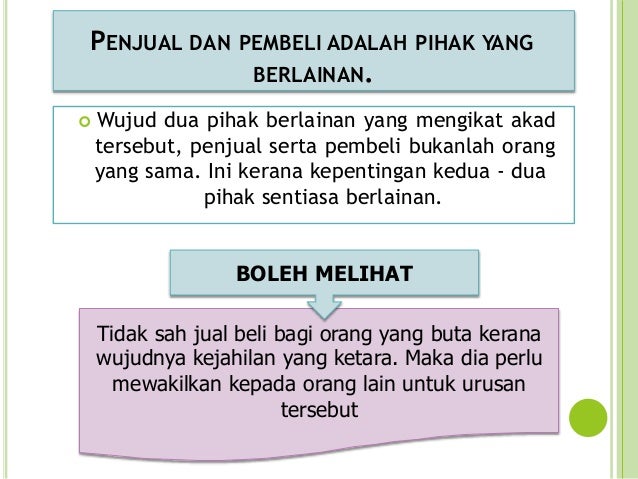 Akad Rukun Dan Syarat Jual Beli