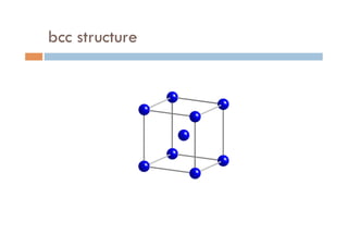 bcc structure	
 