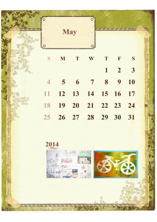 May

S

M

T

W

T

F

S

1

2

3

8

9

10

4

5

6

7

11

12

13

14

15 16

17

18

19

20

21

22 23

24

25

26

27

28

29 30

31

2014

 