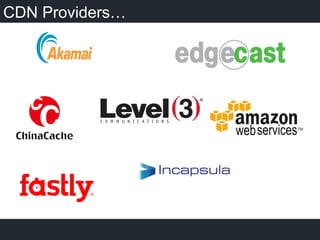 CDN Providers…
 