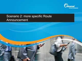 Scenario 2: more specific Route
Announcement
 