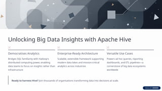Big Data Analytics - Apache Hive | PPTX