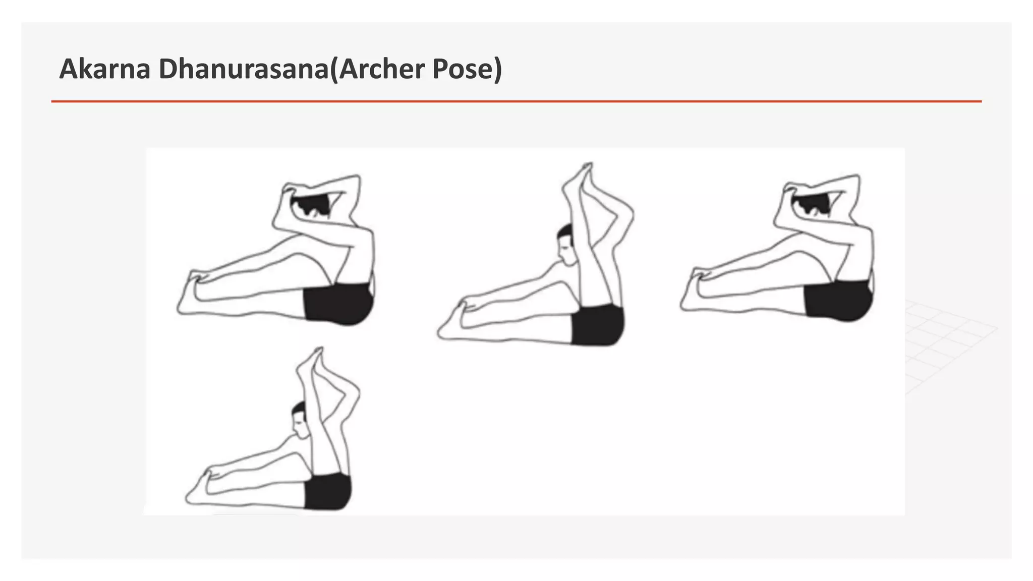 Akarn Dhanur Asana Akarna Dhanurasana The Shooting Bow | Steps
