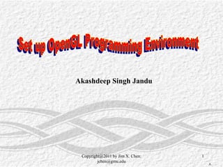 Copyright@2011 by Jim X. Chen:
jchen@gmu.edu
1
.1.
Akashdeep Singh Jandu
 