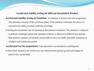 Stability study for formulation | PPTX