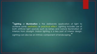 Akash gidwani BSc-Interior Design (Lighting Project ) | PDF