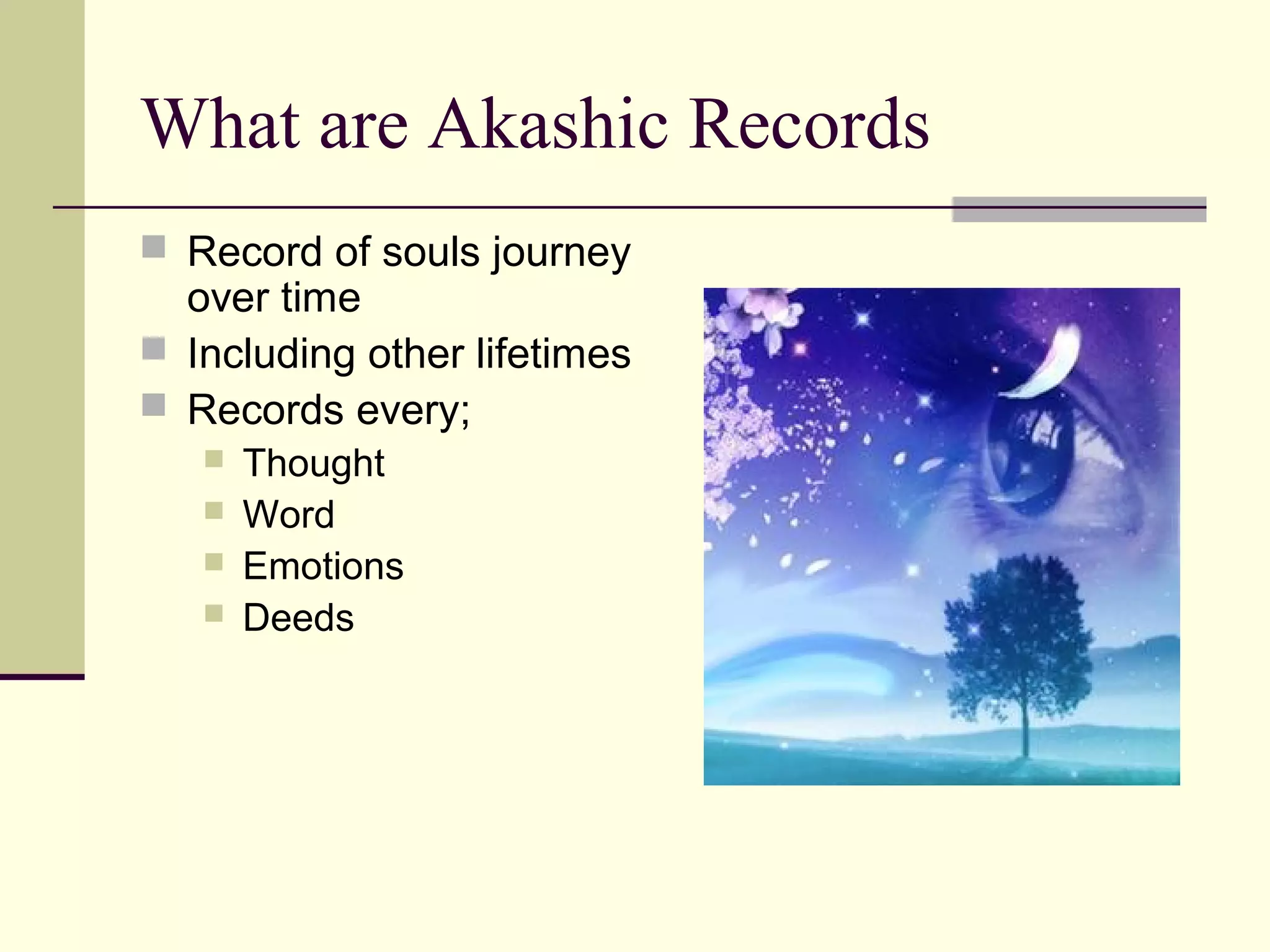 Akashic Records Presentation | PPT