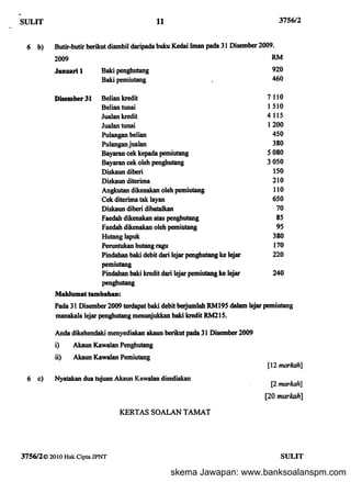 skema Jawapan: www.banksoalanspm.com
 